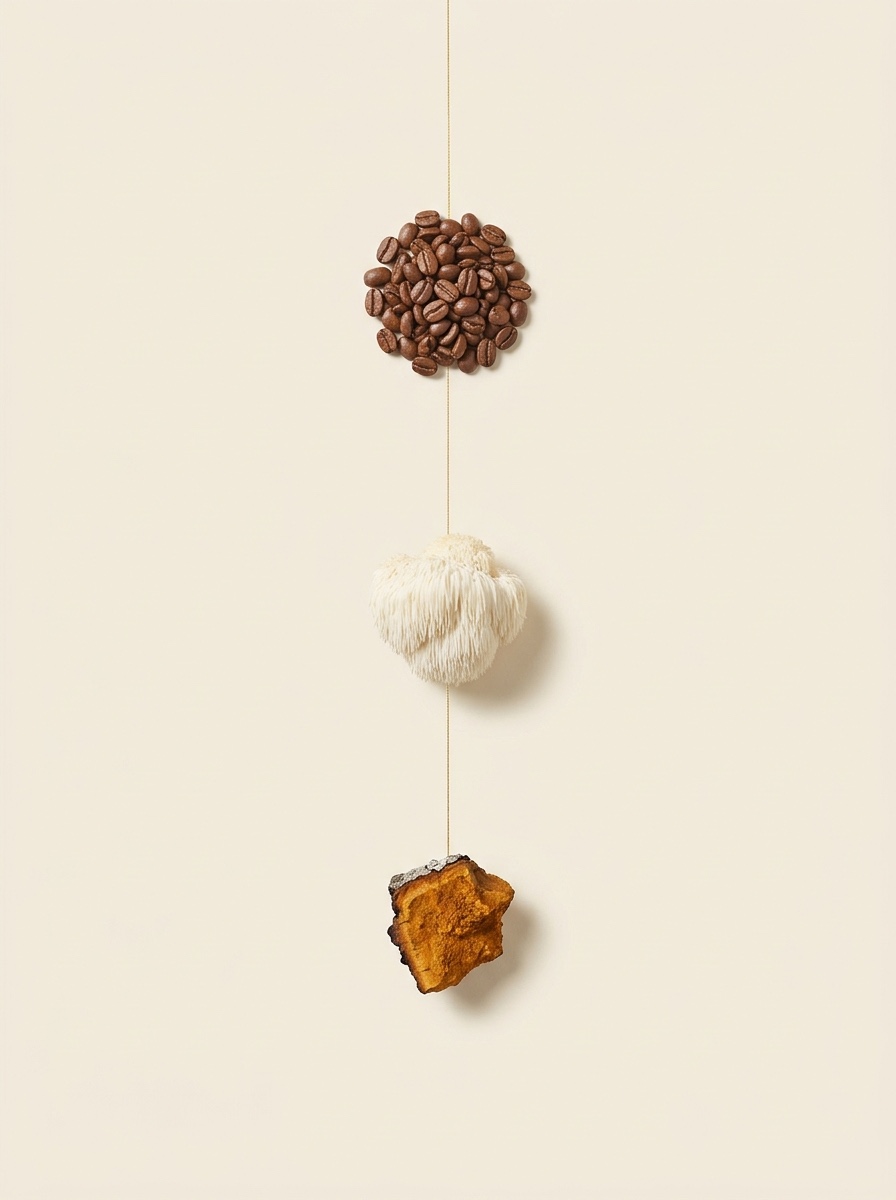 the daily cup explained — 90% low-acid arabica, lion's mane and chaga mushrooms